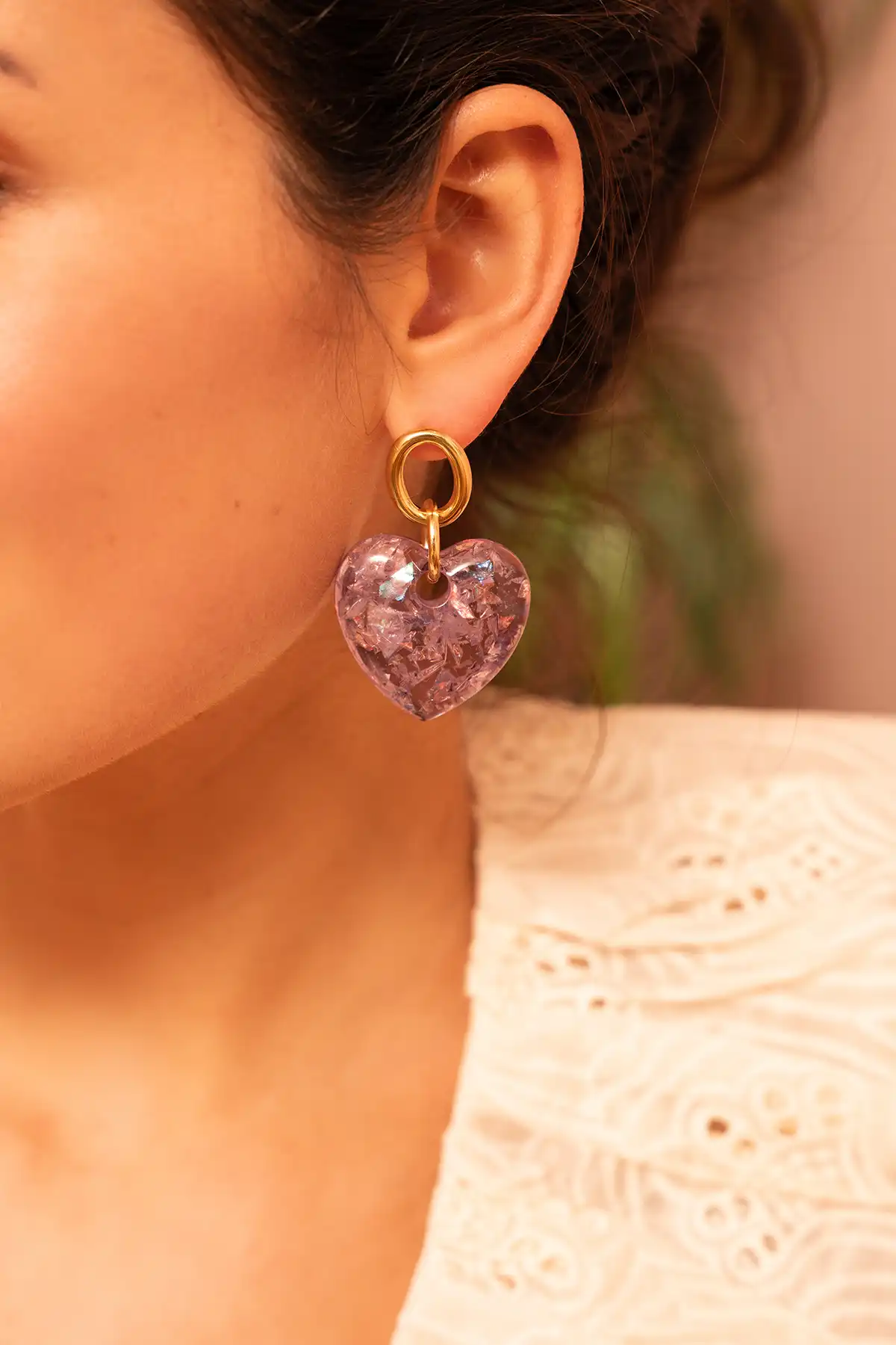 Purple Earrings Idaly Heart Llott-theme.productDescriptionPage.SEO.byTheBrand