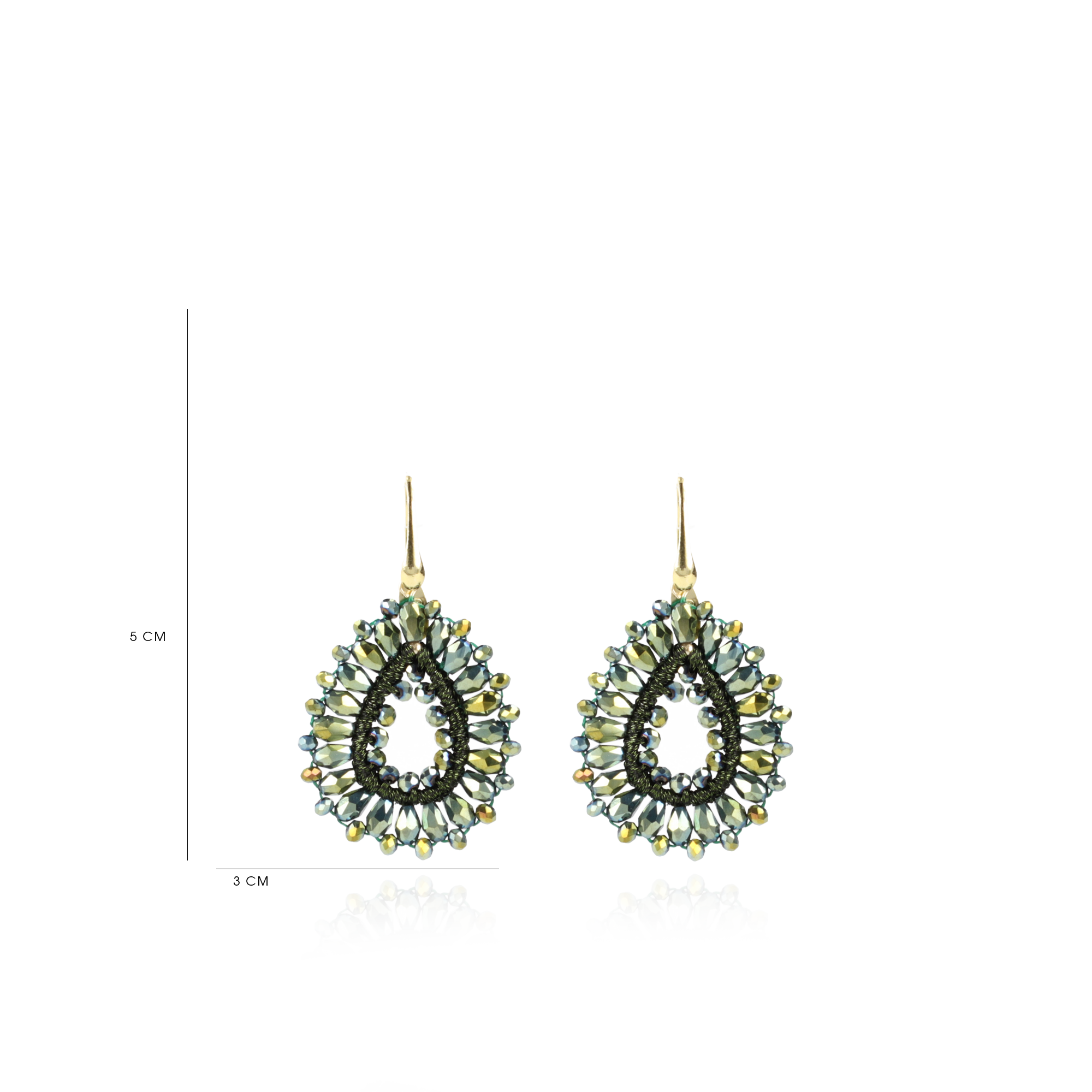 Metallic Groene Oorbellen Silk Drop Slott-theme.productDescriptionPage.SEO.byTheBrand