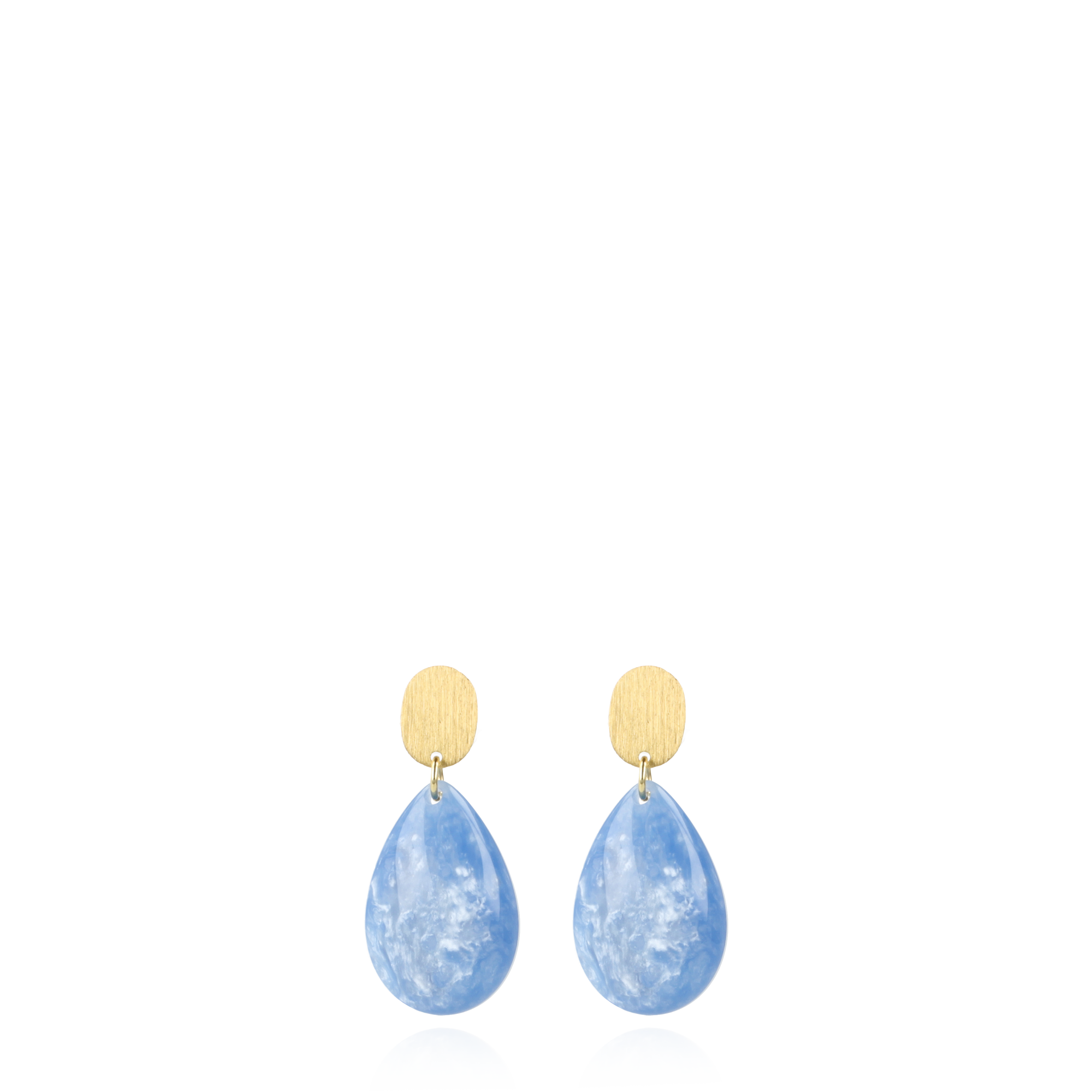 Marble Azure Earrings Drop S 