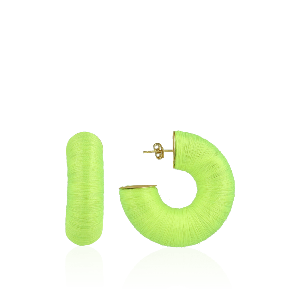 Lime Oorbellen Alix Creool L