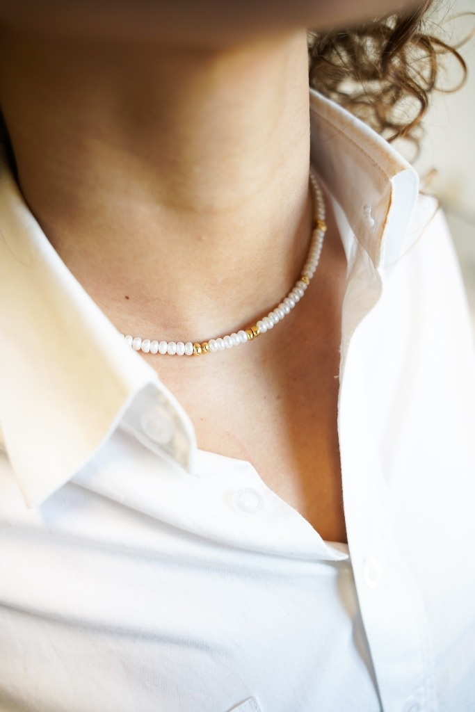 Necklace Symbol Vintage Pearl
