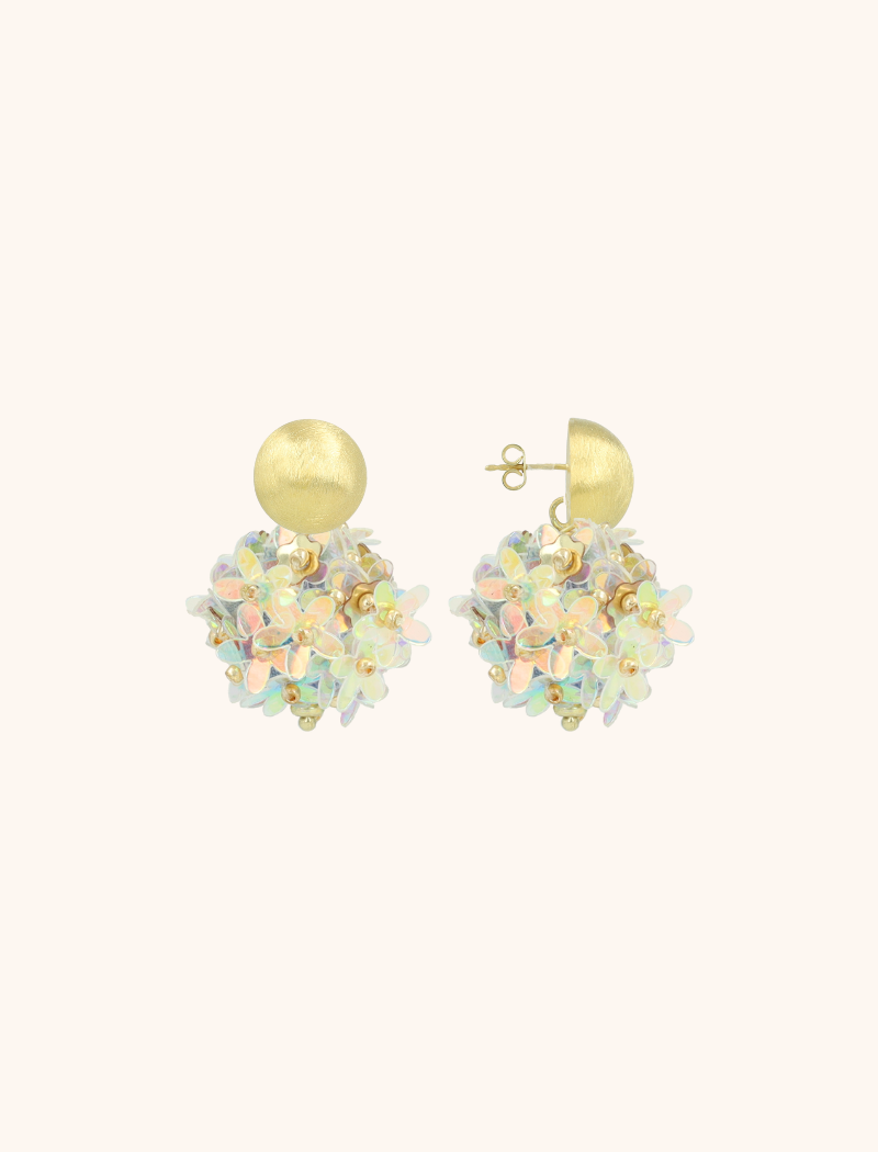 Holografische Ohrringe Daisy Flower Globe S  