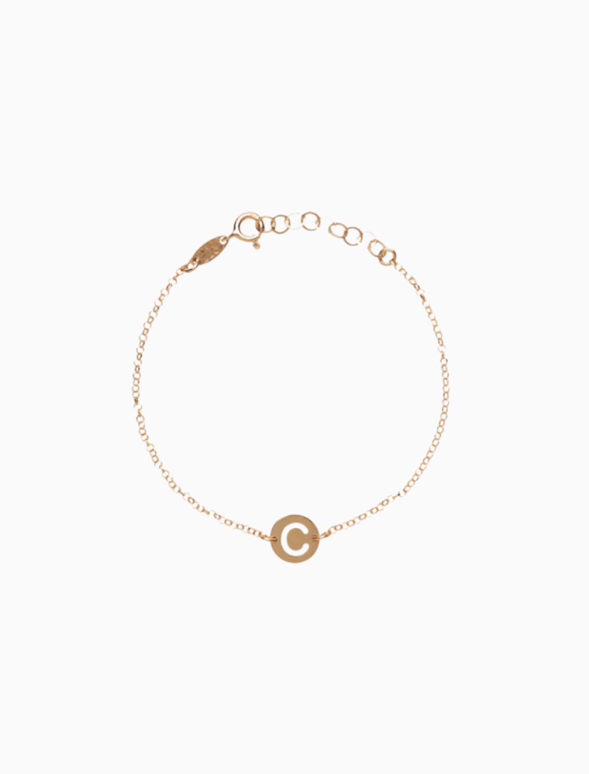 Rose armband Initial  klein