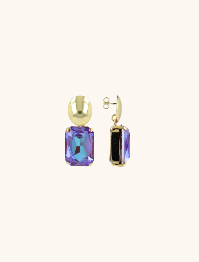Purple/Blue Oorbellen Denise Rectangle Mlott-theme.productDescriptionPage.SEO.byTheBrand