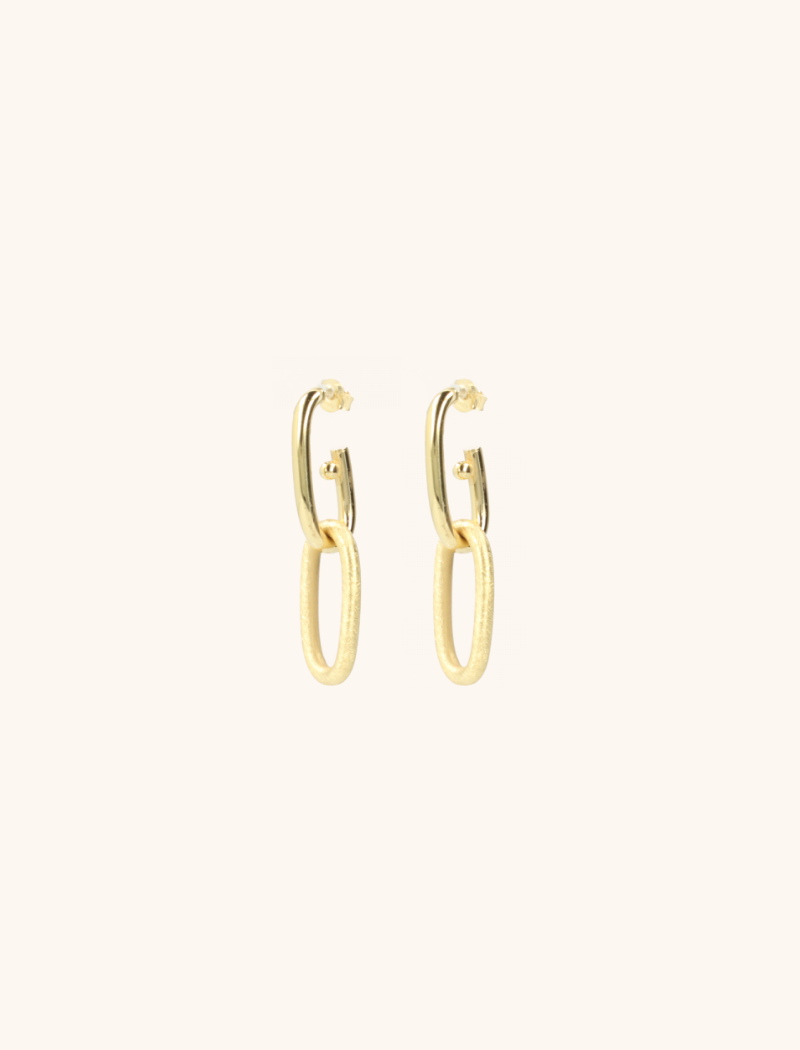 Classic earrings double link Madee