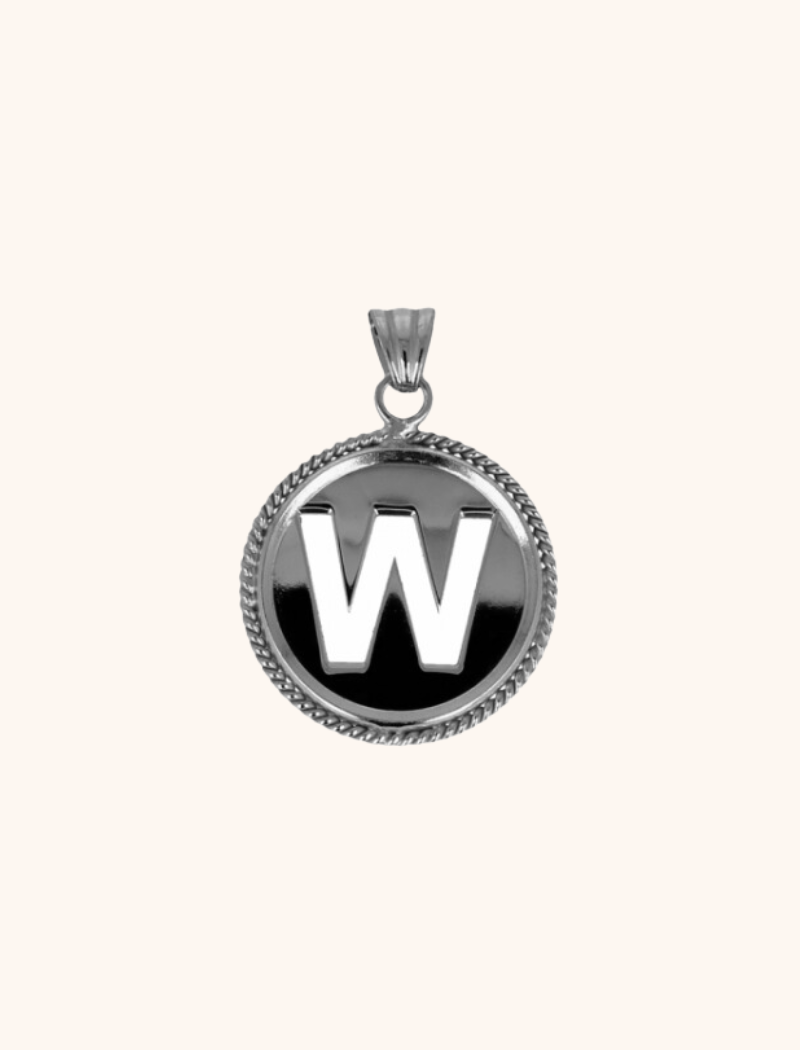 Zilveren Initial Medallion pendantlott-theme.productDescriptionPage.SEO.byTheBrand