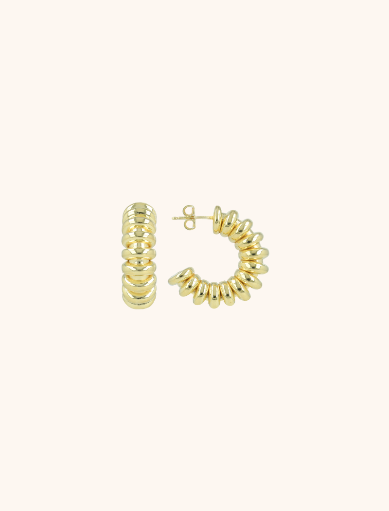 Gouden Oorbellen Horizontal Bumps Slott-theme.productDescriptionPage.SEO.byTheBrand