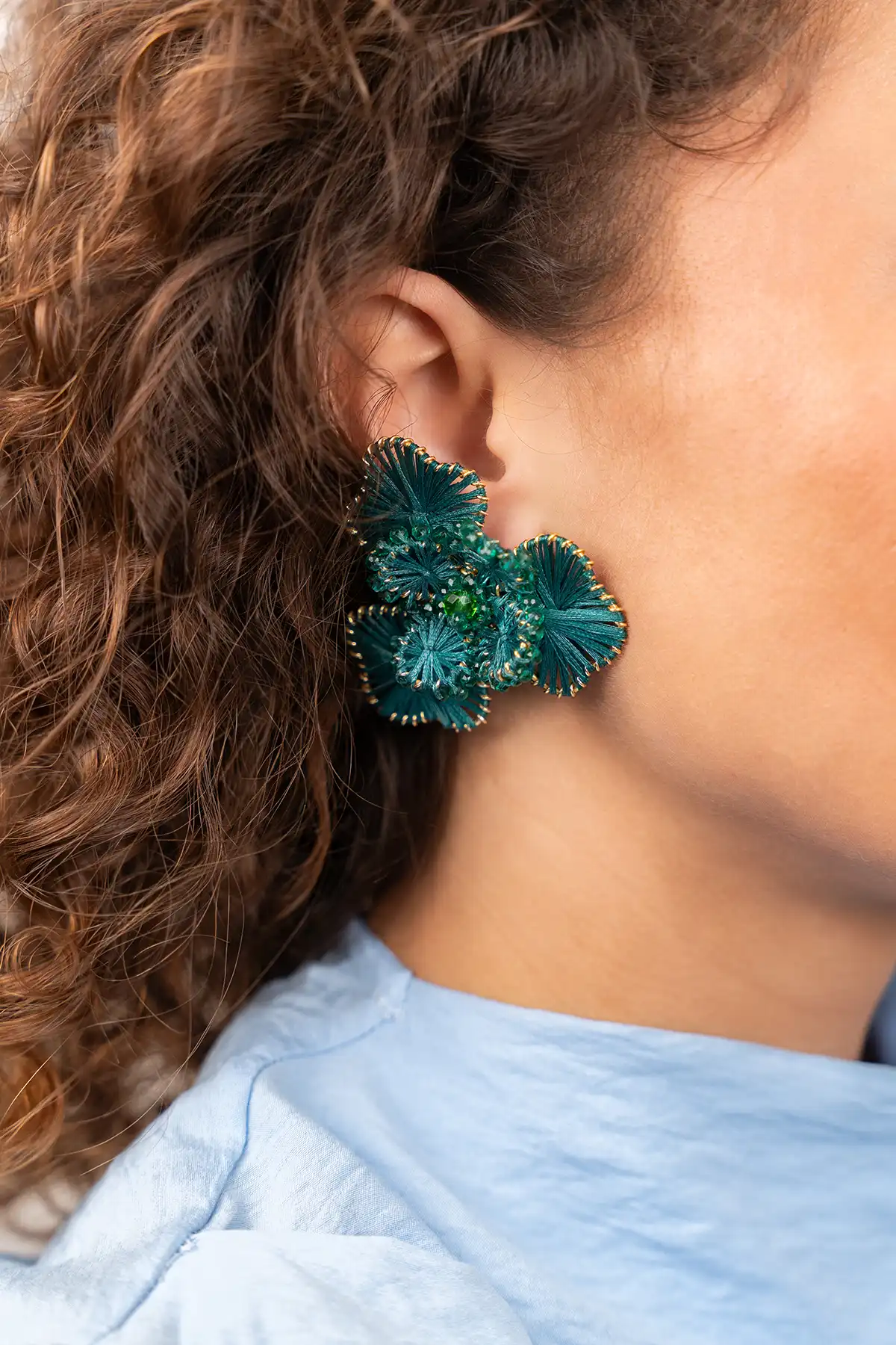 Groene Oorbellen Aster Flower L