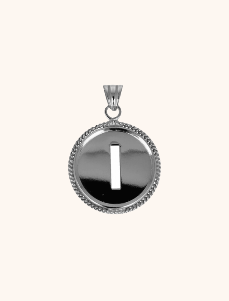 Zilveren Initial Medallion pendantlott-theme.productDescriptionPage.SEO.byTheBrand