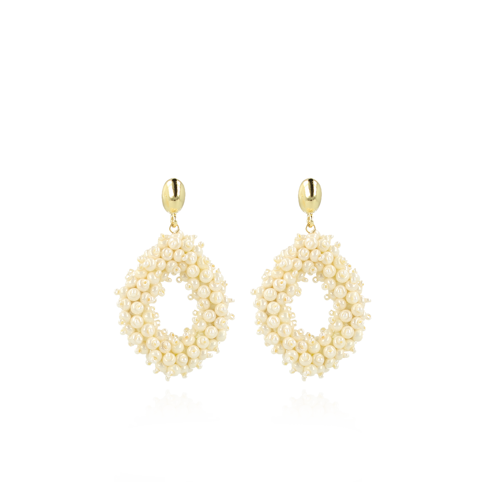 Parel oorbellen Holly Double Stones Glassberry Ace L