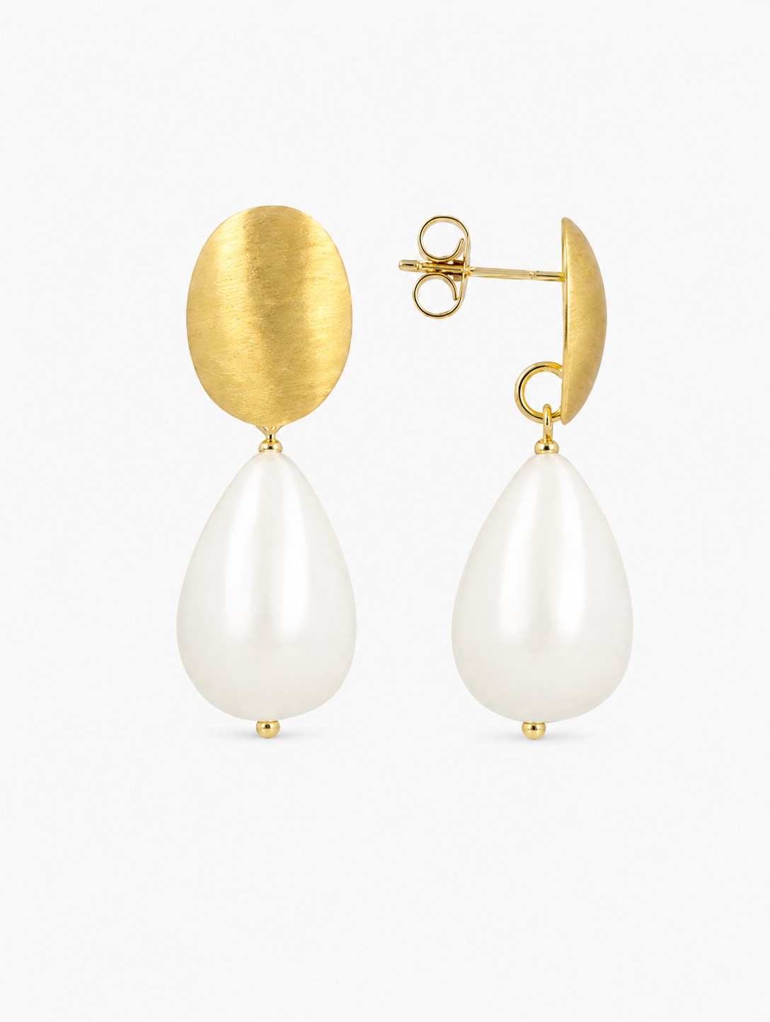 Amy Earrings Cone S - Pearl