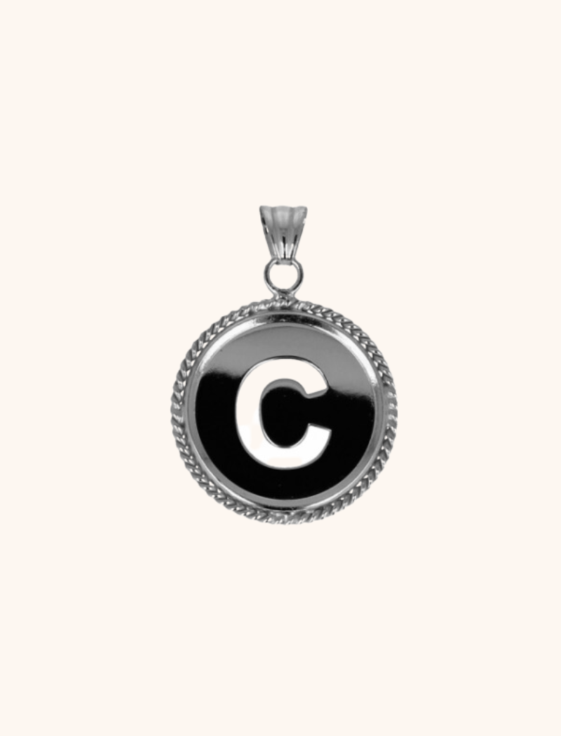 Zilveren Initial Medallion pendantlott-theme.productDescriptionPage.SEO.byTheBrand