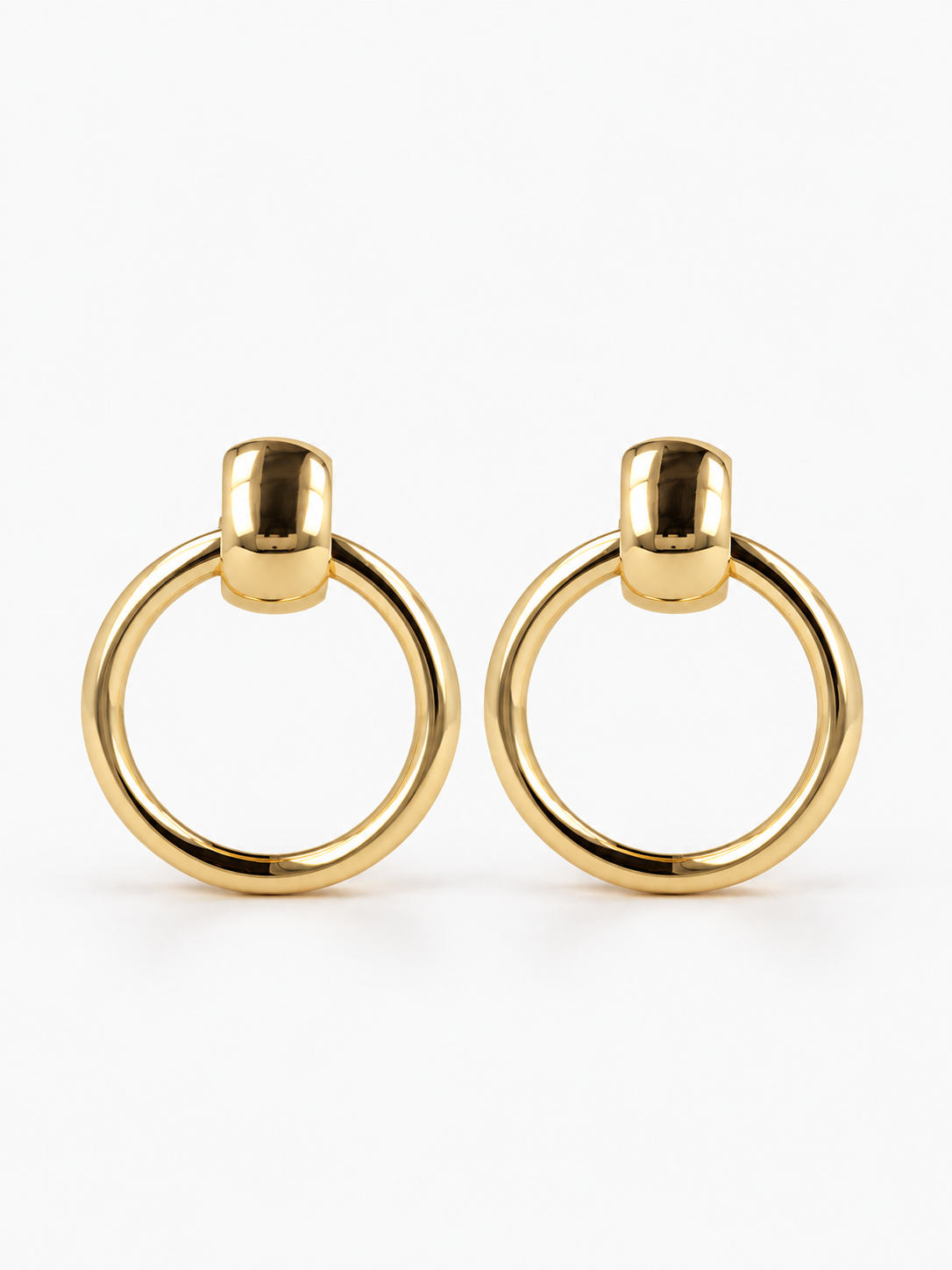 Brass - Gold Earrings Hoop Creole Monique