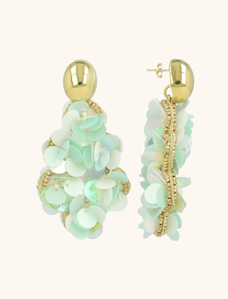 Sequin oorbellen Holo mint Vlinder Druppel Llott-theme.productDescriptionPage.SEO.byTheBrand
