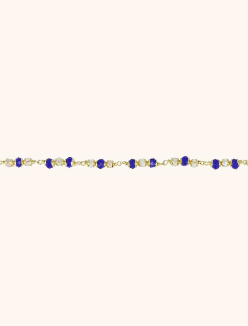 Golden Bracelet Crystal Blue Glasberry Slott-theme.productDescriptionPage.SEO.byTheBrand