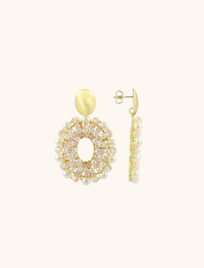 Roze Parel Oorbellen Mia Ovaal Slott-theme.productDescriptionPage.SEO.byTheBrand