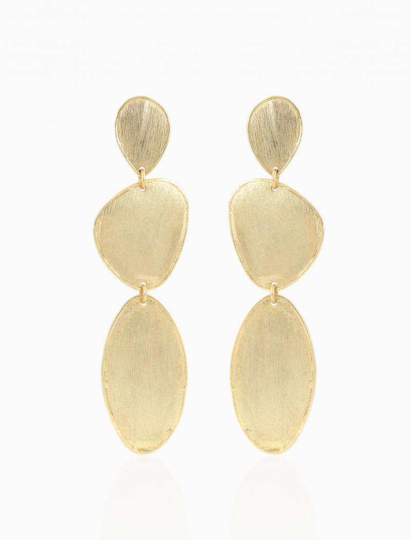 Classic Earrings Christine Stone Shape Triple