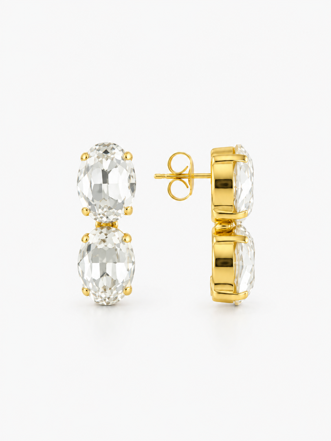 15.C28 - crystal oval waterfall two stones medium