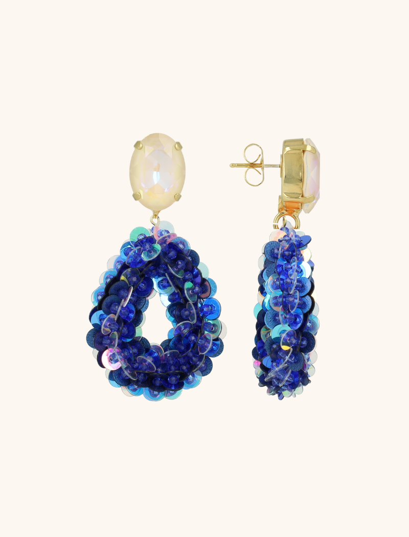 Blauwe Oorbellen Fenna Sequin Drop Mlott-theme.productDescriptionPage.SEO.byTheBrand