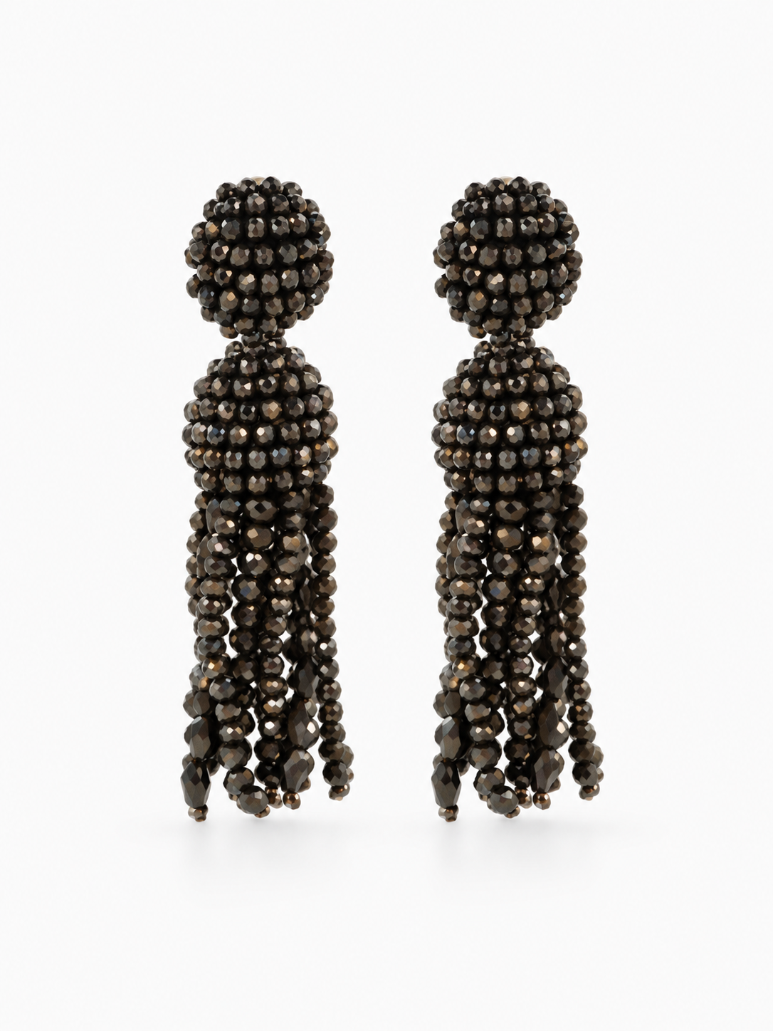 Amara – Beaded Jellyfish Oorbellen M – Bruin