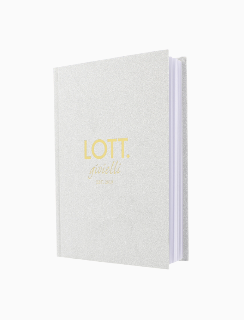 LOTT. Silver Glitter Notebook