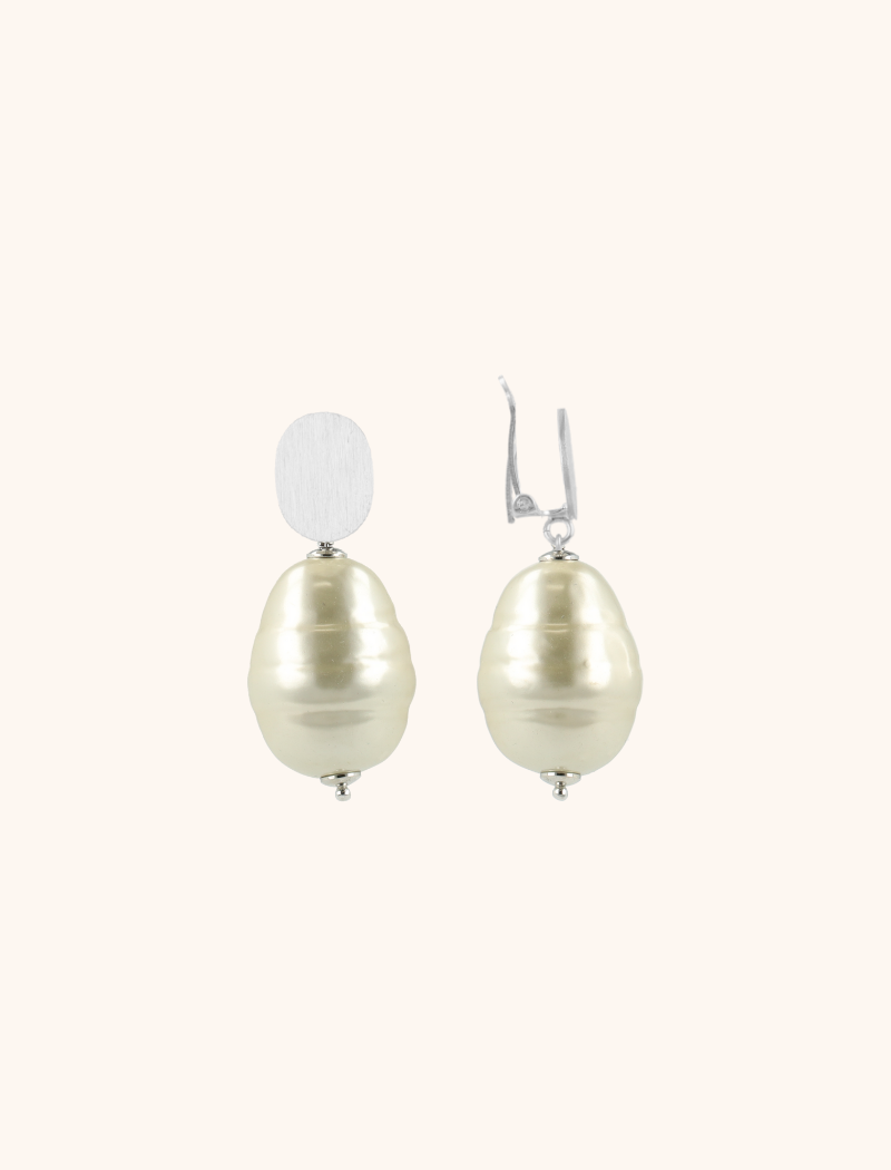 Champagne Oorbellen Parel Mother Earth L Iris