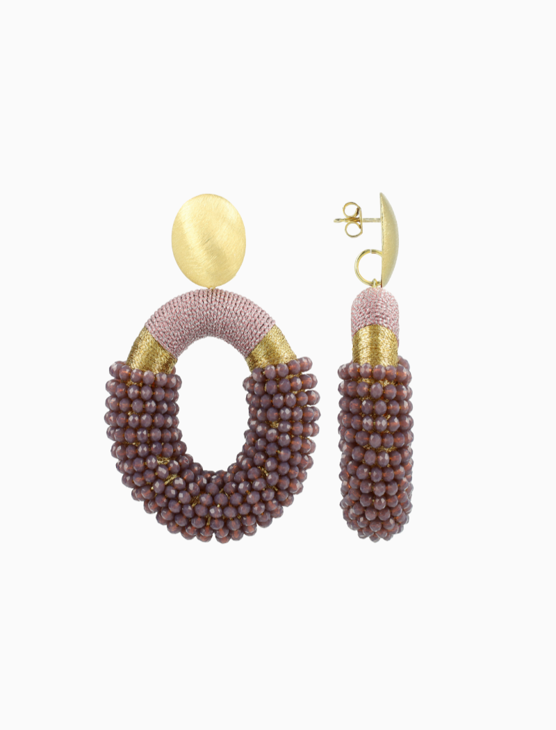 Ohrringe Lavendel Yara Oval L