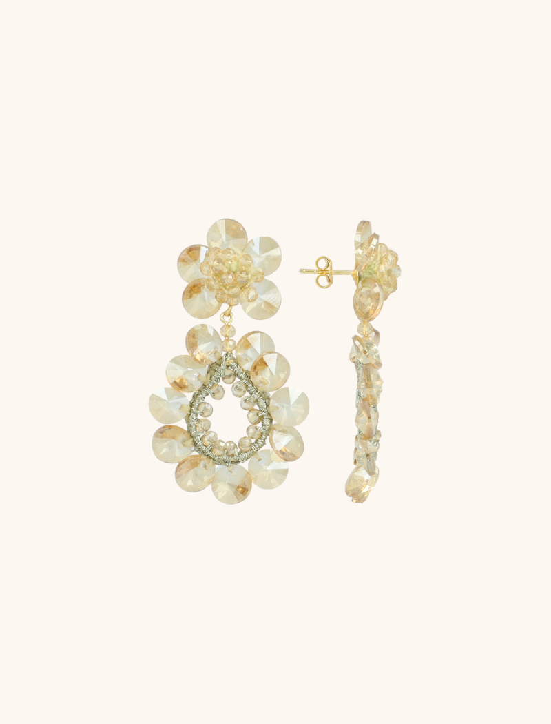 Beige Oorbellen Apollo Double Drop S/Mlott-theme.productDescriptionPage.SEO.byTheBrand