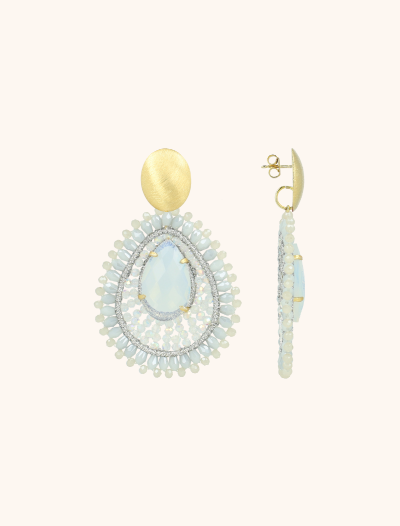 Crystal Silver Earrings Lina Filled Drop with Stone  lott-theme.productDescriptionPage.SEO.byTheBrand