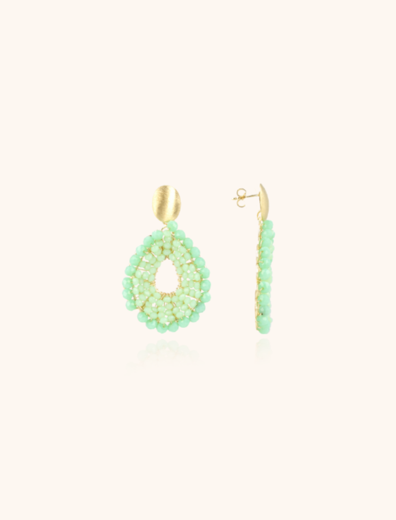 Licht turquoise oorbellen Babs Open Drop Slott-theme.productDescriptionPage.SEO.byTheBrand