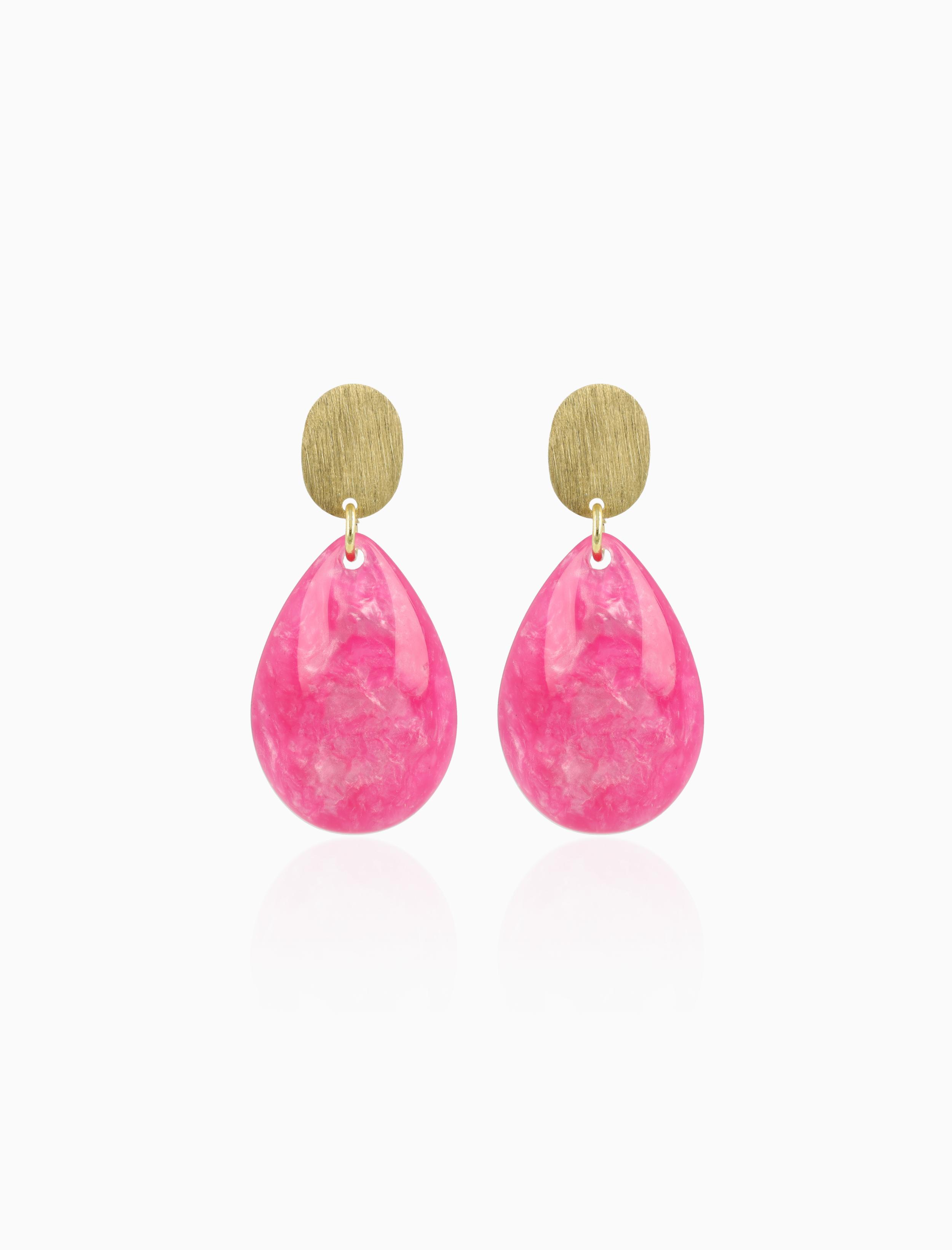 Marble Fuchsia oorbellen Bliss Druppel S