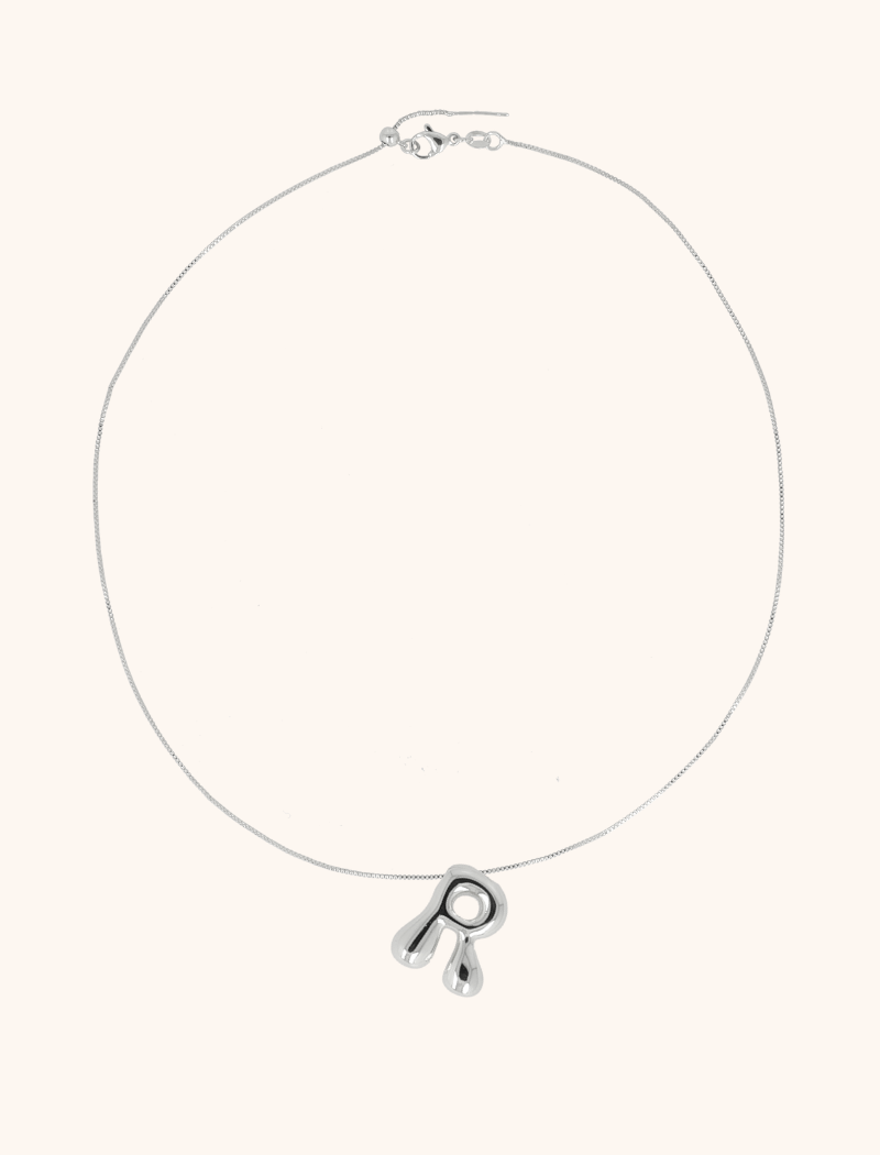 Silver Cartoon Initial Necklace - Adjustablelott-theme.productDescriptionPage.SEO.byTheBrand
