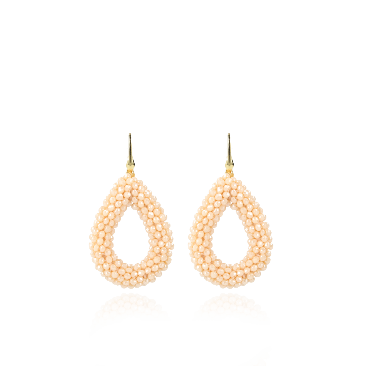 Crème Oorbellen Berry Drop L