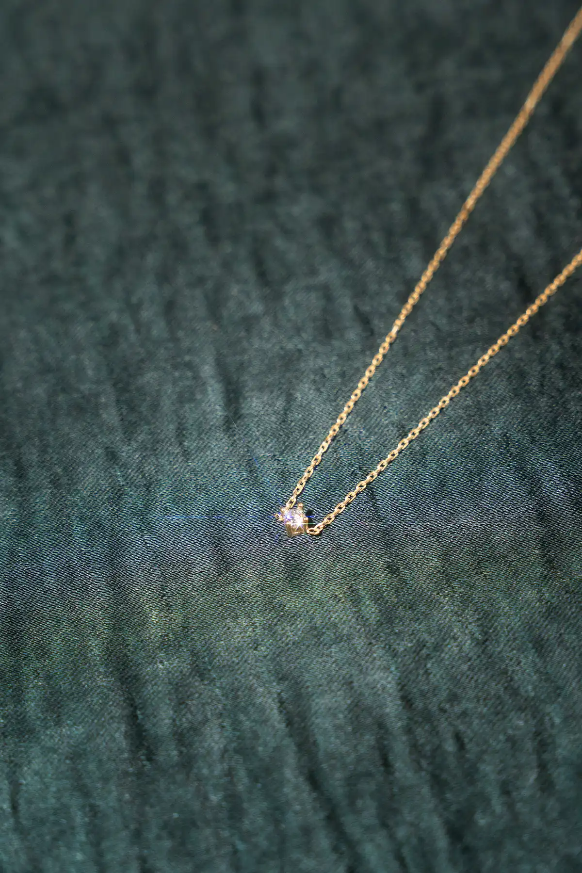 9 Karaat Ketting One Diamond