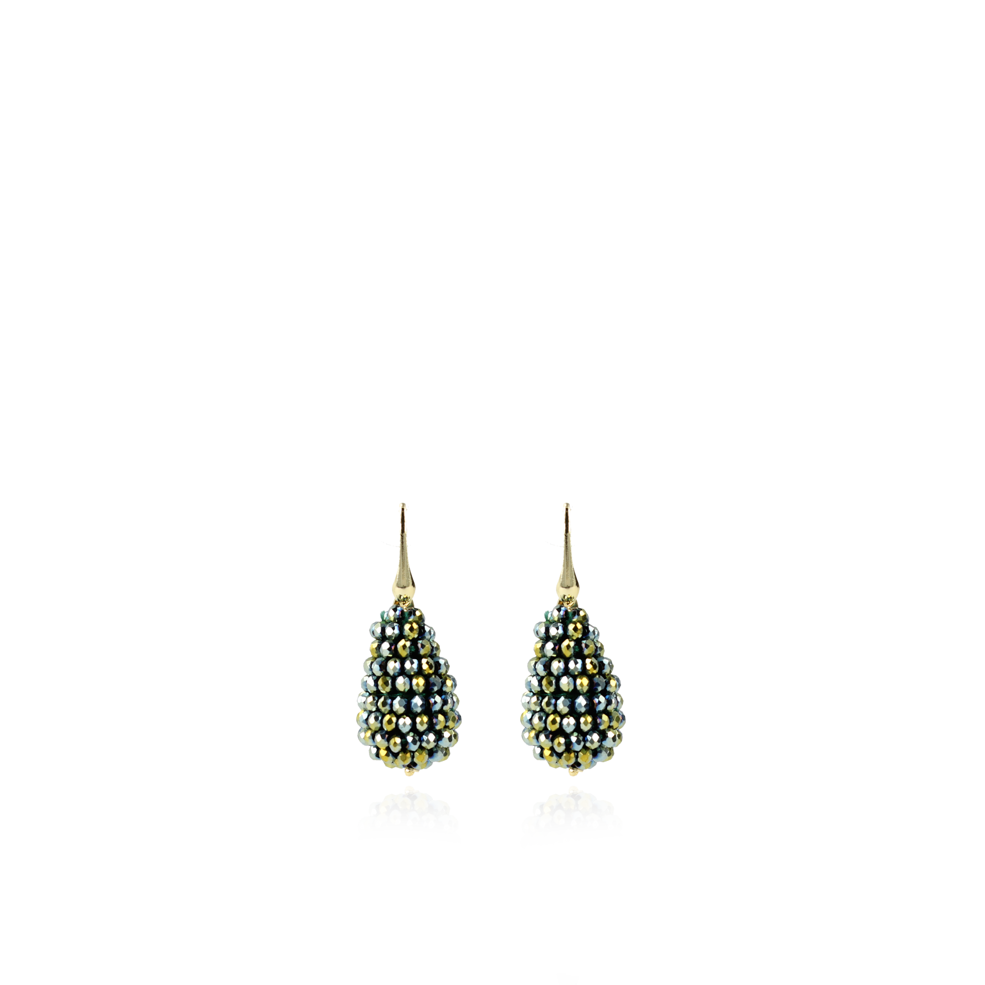 Metallic Groene Oorbellen Amy Cone S 