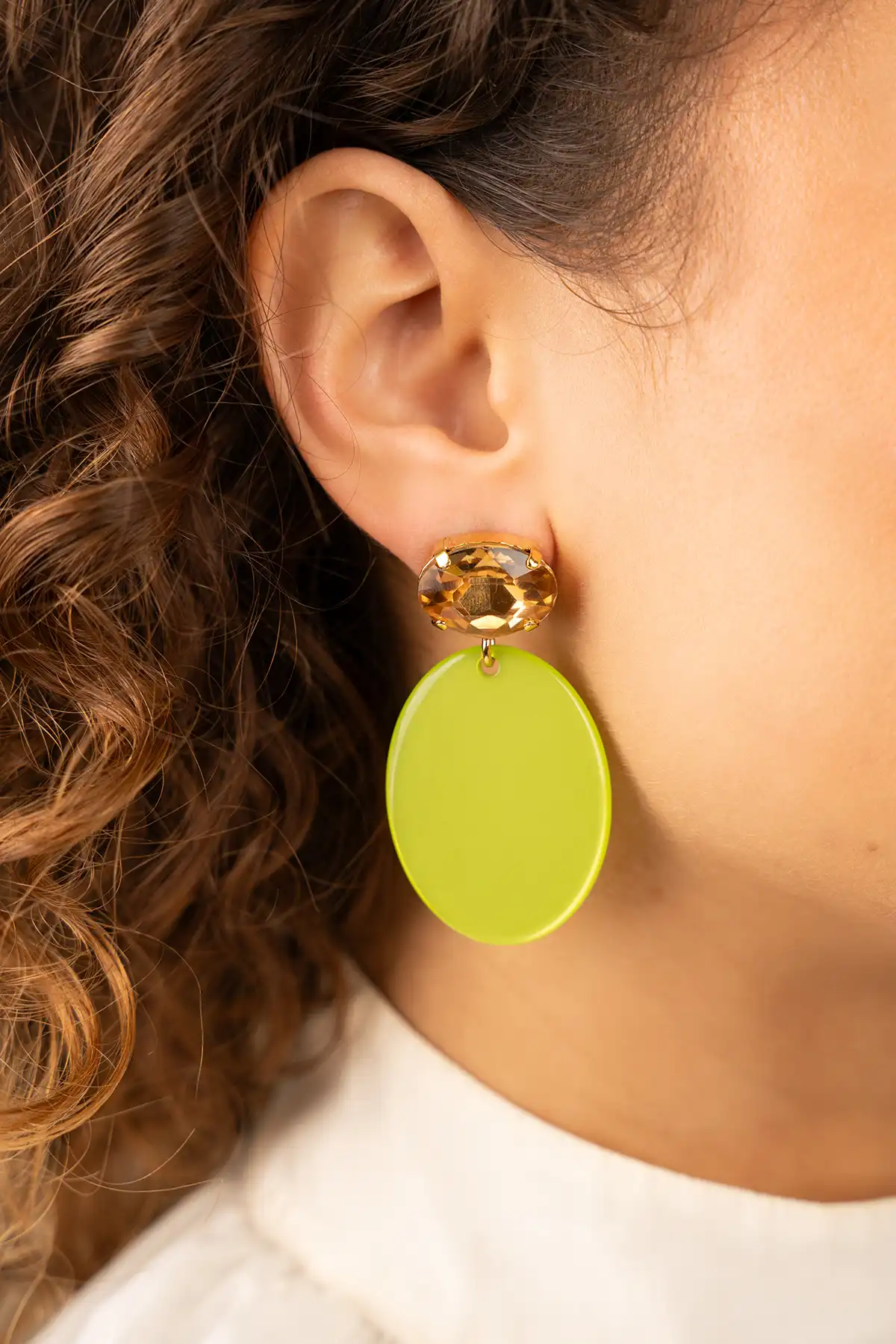 Lime oorbellen Celia ovaal S strasslott-theme.productDescriptionPage.SEO.byTheBrand