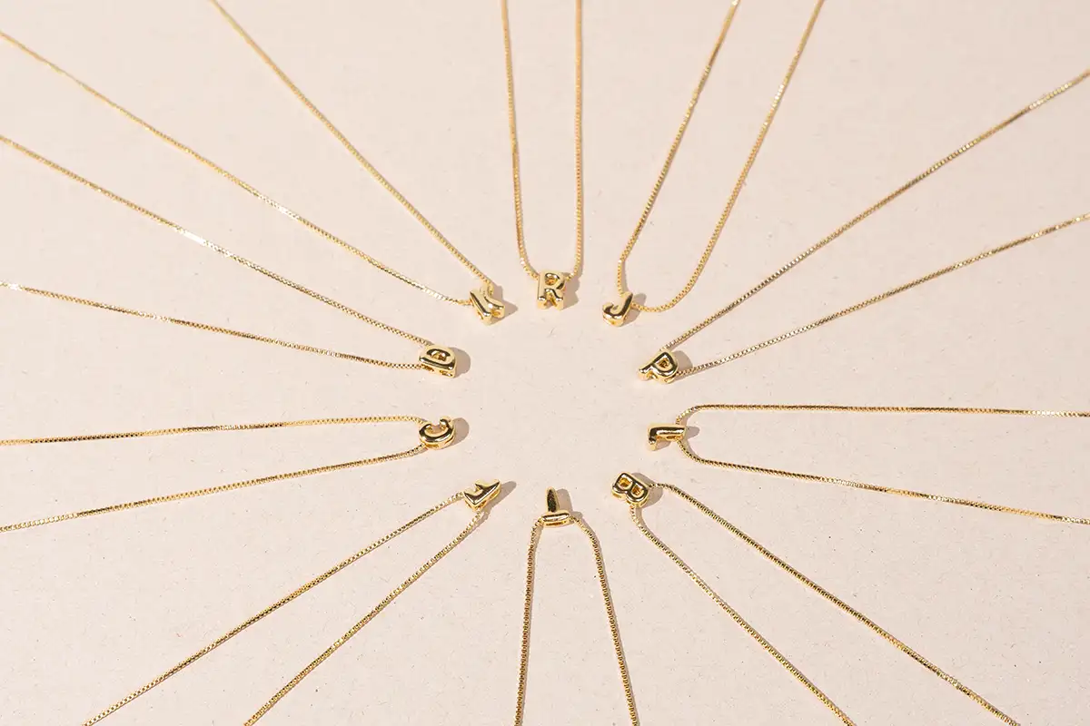 Pendant Mini Initials Gold