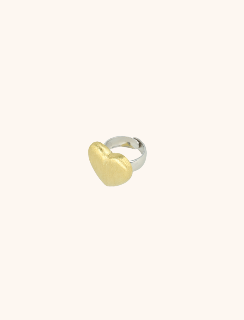 Classic Ring Brushed Heart