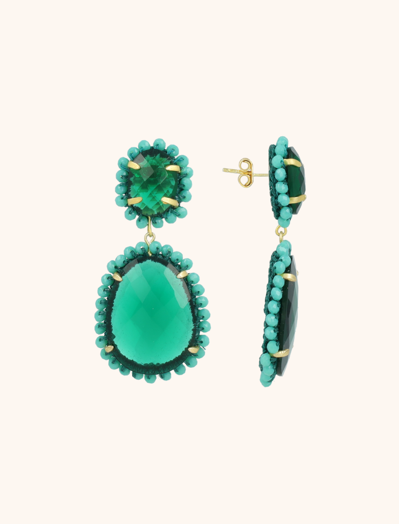 Turquoise Oorbellen Bodine Pendant Earring Double Llott-theme.productDescriptionPage.SEO.byTheBrand