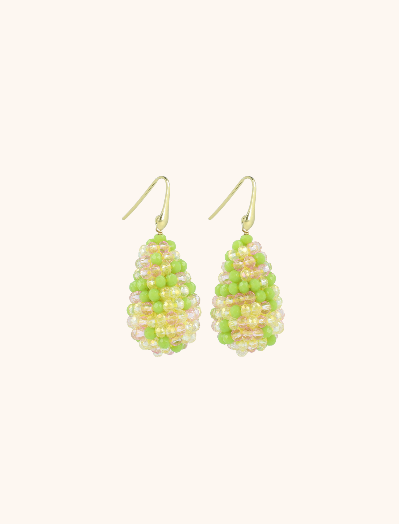 Lime Mix Oorbellen Amy Cone S