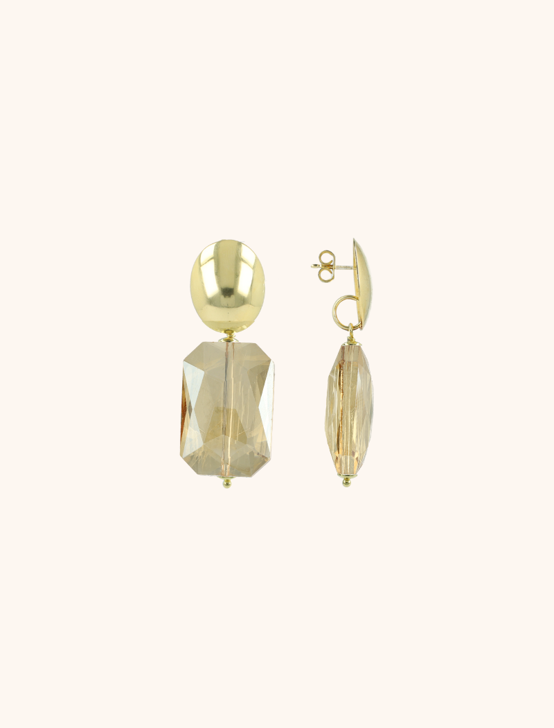 Soft Champagne Oorbellen Rechthoek Mlott-theme.productDescriptionPage.SEO.byTheBrand