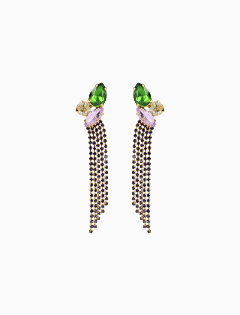 Disco Purple Oorbellen Jana 3 Shapes Waterfall S