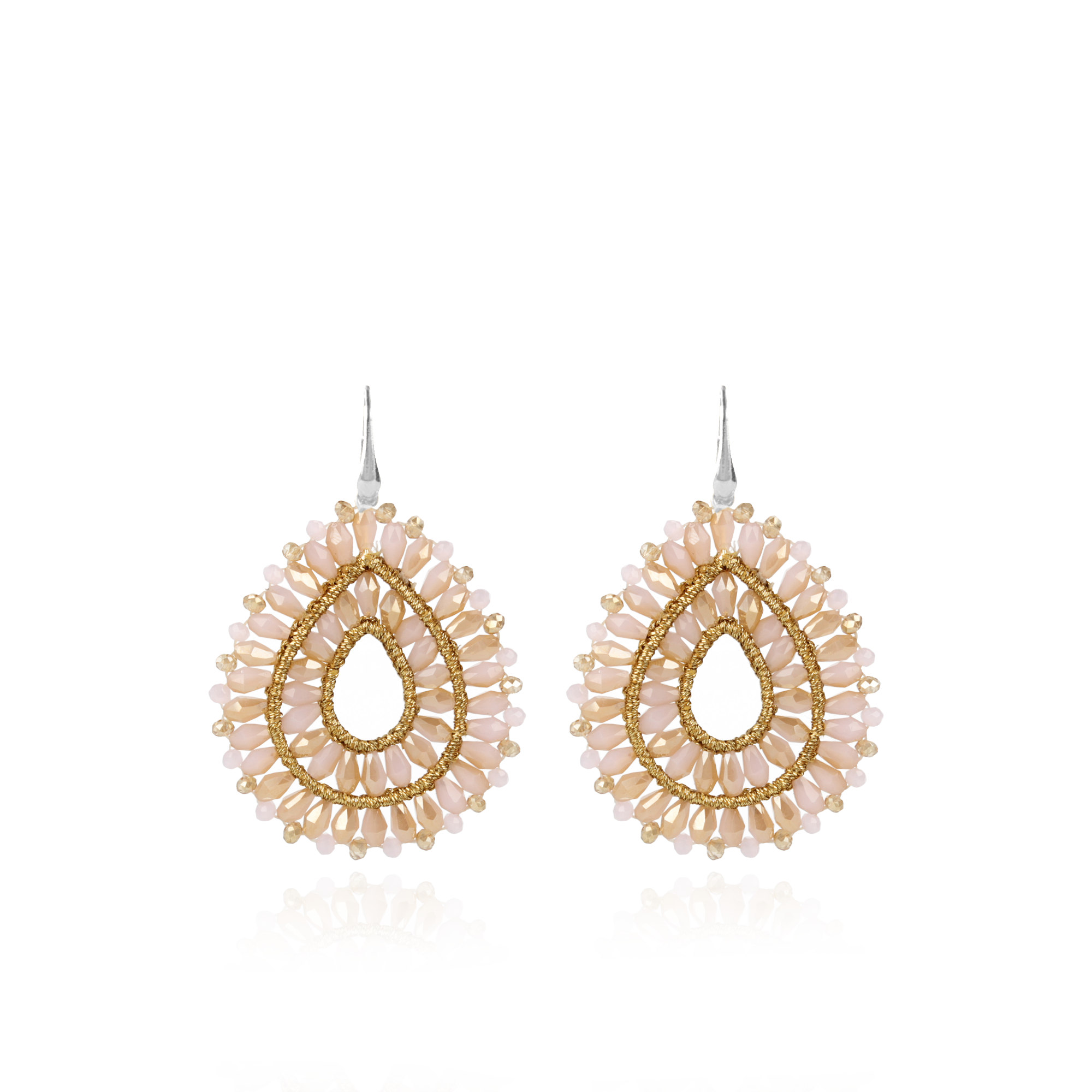Perzik Oorbellen Silk Drop Double Crystallott-theme.productDescriptionPage.SEO.byTheBrand