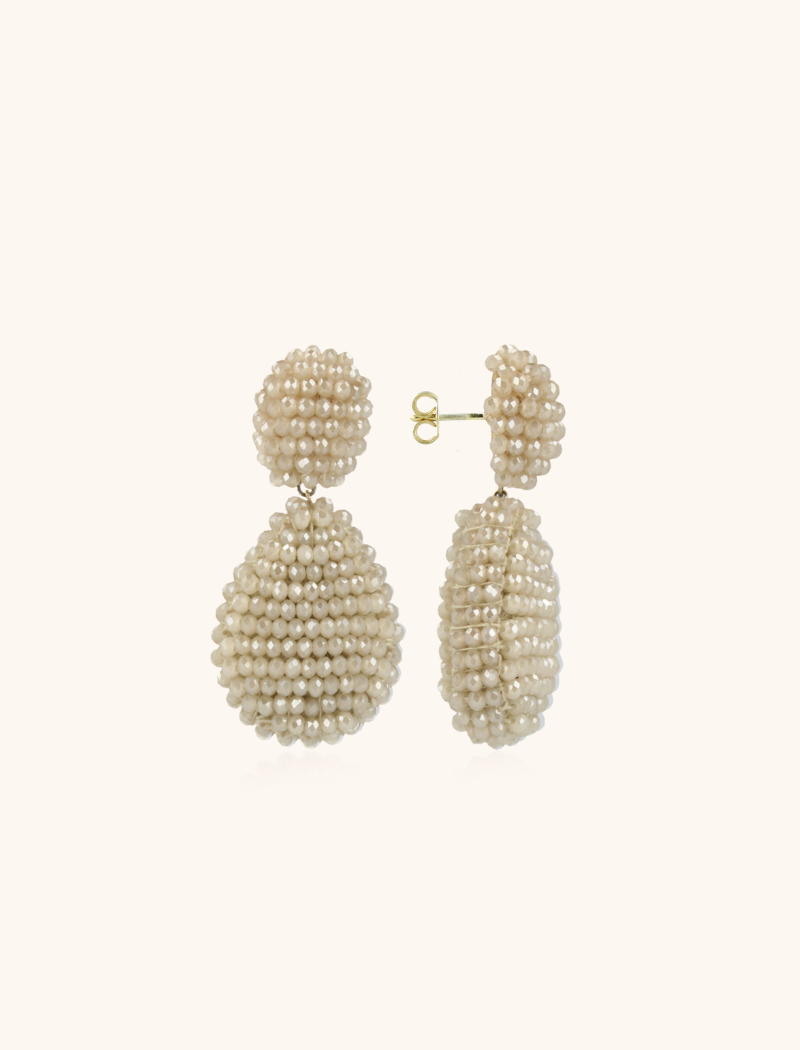 Beige Earrings Kenza Glassberry Drop M