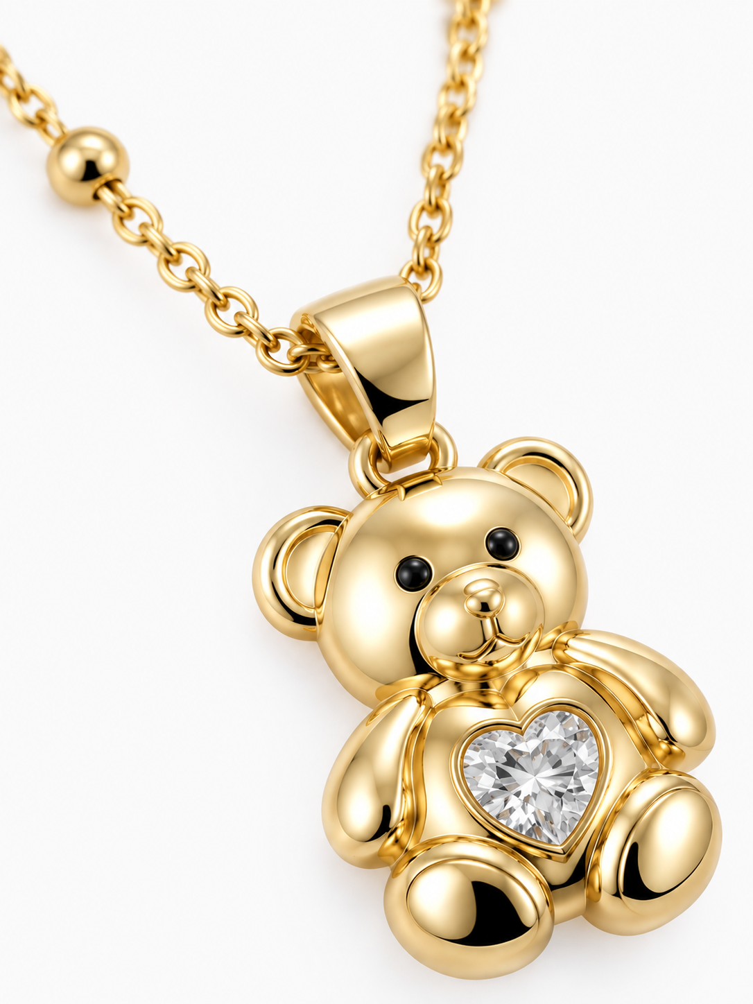 Ketting Tiny Teddy Crystal Heart